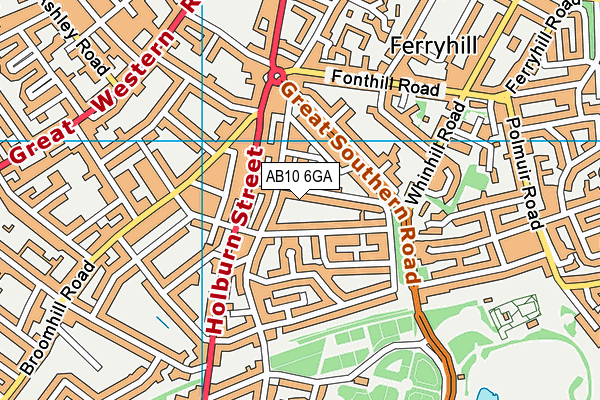 AB10 6GA map - OS VectorMap District (Ordnance Survey) AB10 6GA map - OS VectorMap District (Ordnance Survey)