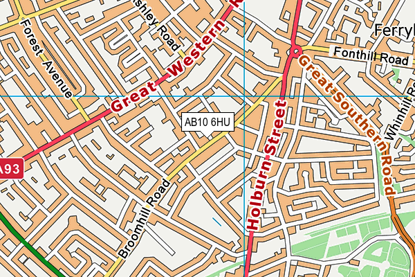 AB10 6HU map - OS VectorMap District (Ordnance Survey) AB10 6HU map - OS VectorMap District (Ordnance Survey)