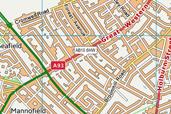 AB10 6HW map - OS VectorMap District (Ordnance Survey) AB10 6HW map - OS VectorMap District (Ordnance Survey)