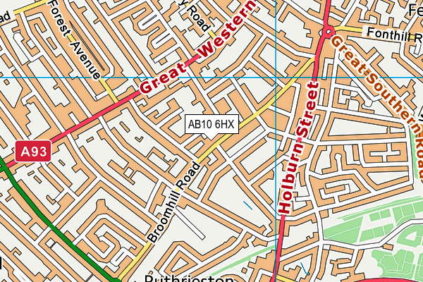 AB10 6HX map - OS VectorMap District (Ordnance Survey) AB10 6HX map - OS VectorMap District (Ordnance Survey)