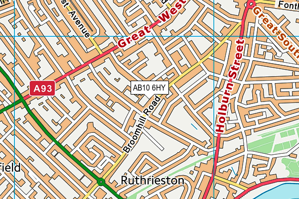 AB10 6HY map - OS VectorMap District (Ordnance Survey) AB10 6HY map - OS VectorMap District (Ordnance Survey)