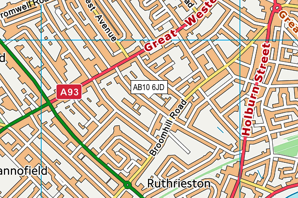 AB10 6JD map - OS VectorMap District (Ordnance Survey) AB10 6JD map - OS VectorMap District (Ordnance Survey)