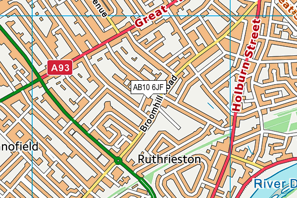 AB10 6JF map - OS VectorMap District (Ordnance Survey) AB10 6JF map - OS VectorMap District (Ordnance Survey)