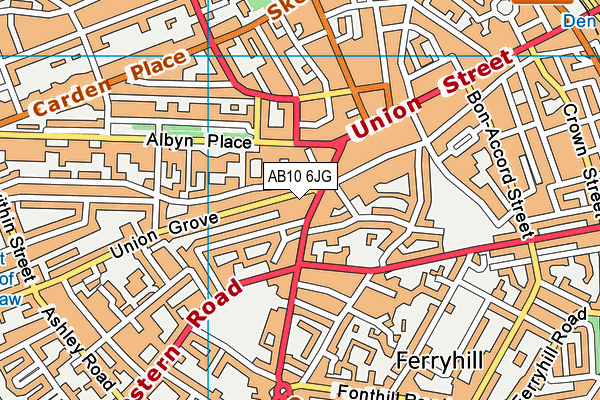 AB10 6JG map - OS VectorMap District (Ordnance Survey) AB10 6JG map - OS VectorMap District (Ordnance Survey)