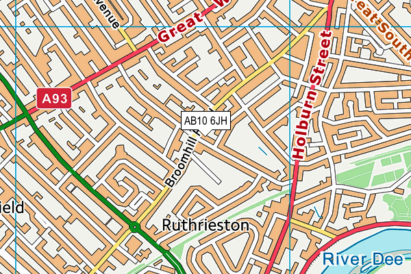 AB10 6JH map - OS VectorMap District (Ordnance Survey) AB10 6JH map - OS VectorMap District (Ordnance Survey)
