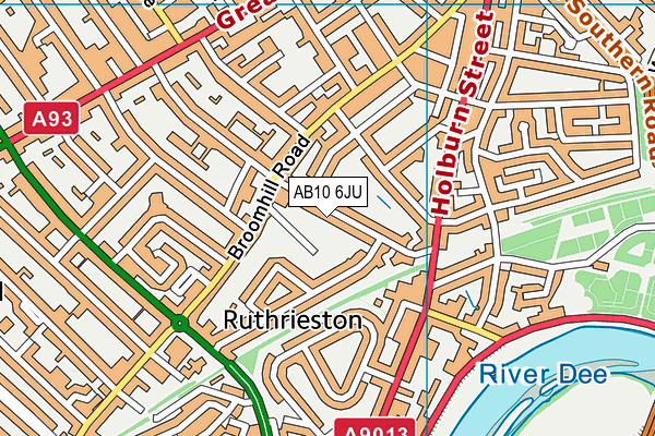 AB10 6JU map - OS VectorMap District (Ordnance Survey) AB10 6JU map - OS VectorMap District (Ordnance Survey)