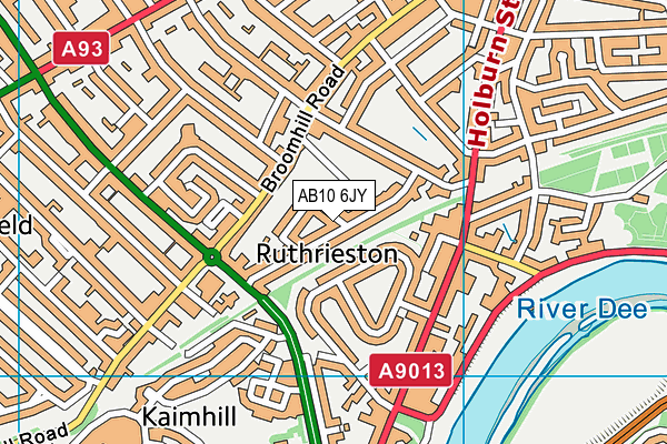 AB10 6JY map - OS VectorMap District (Ordnance Survey) AB10 6JY map - OS VectorMap District (Ordnance Survey)