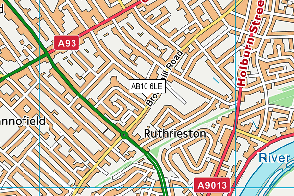 AB10 6LE map - OS VectorMap District (Ordnance Survey) AB10 6LE map - OS VectorMap District (Ordnance Survey)