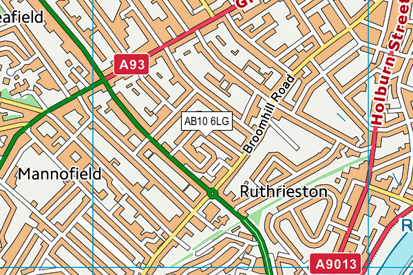 AB10 6LG map - OS VectorMap District (Ordnance Survey) AB10 6LG map - OS VectorMap District (Ordnance Survey)