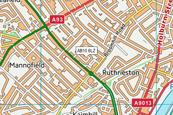 AB10 6LZ map - OS VectorMap District (Ordnance Survey) AB10 6LZ map - OS VectorMap District (Ordnance Survey)