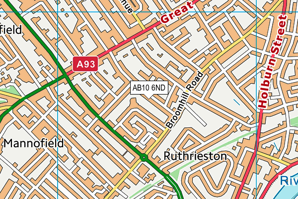 AB10 6ND map - OS VectorMap District (Ordnance Survey) AB10 6ND map - OS VectorMap District (Ordnance Survey)