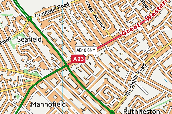 AB10 6NY map - OS VectorMap District (Ordnance Survey) AB10 6NY map - OS VectorMap District (Ordnance Survey)