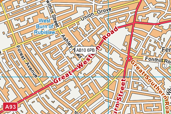 AB10 6PB map - OS VectorMap District (Ordnance Survey) AB10 6PB map - OS VectorMap District (Ordnance Survey)