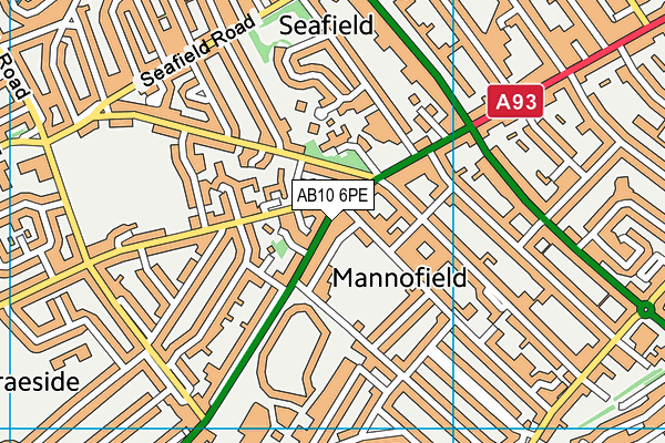 AB10 6PE map - OS VectorMap District (Ordnance Survey) AB10 6PE map - OS VectorMap District (Ordnance Survey)