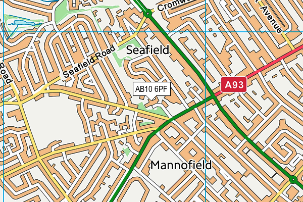 AB10 6PF map - OS VectorMap District (Ordnance Survey) AB10 6PF map - OS VectorMap District (Ordnance Survey)