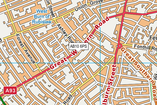 AB10 6PS map - OS VectorMap District (Ordnance Survey) AB10 6PS map - OS VectorMap District (Ordnance Survey)
