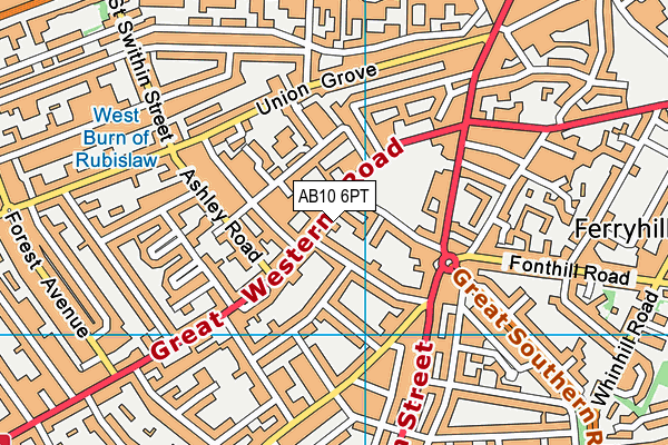 AB10 6PT map - OS VectorMap District (Ordnance Survey) AB10 6PT map - OS VectorMap District (Ordnance Survey)