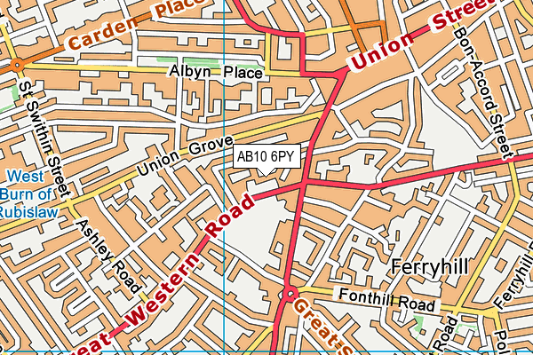 AB10 6PY map - OS VectorMap District (Ordnance Survey) AB10 6PY map - OS VectorMap District (Ordnance Survey)