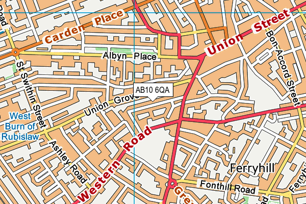 AB10 6QA map - OS VectorMap District (Ordnance Survey) AB10 6QA map - OS VectorMap District (Ordnance Survey)