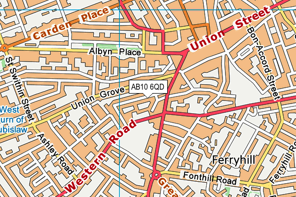 AB10 6QD map - OS VectorMap District (Ordnance Survey) AB10 6QD map - OS VectorMap District (Ordnance Survey)