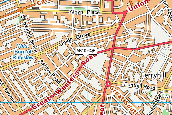AB10 6QF map - OS VectorMap District (Ordnance Survey) AB10 6QF map - OS VectorMap District (Ordnance Survey)