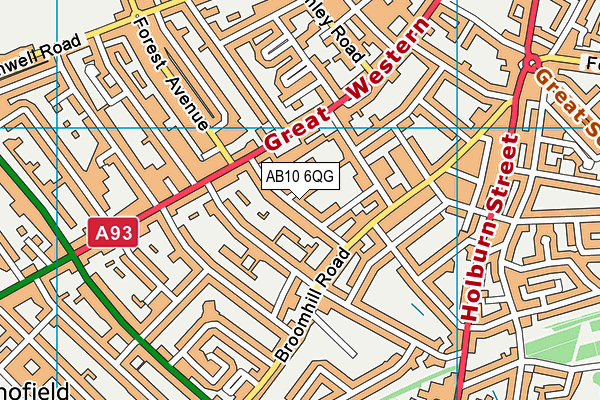 AB10 6QG map - OS VectorMap District (Ordnance Survey) AB10 6QG map - OS VectorMap District (Ordnance Survey)
