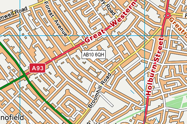 AB10 6QH map - OS VectorMap District (Ordnance Survey) AB10 6QH map - OS VectorMap District (Ordnance Survey)