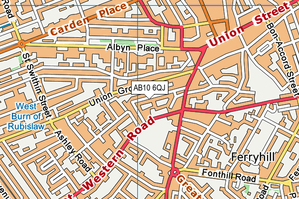 AB10 6QJ map - OS VectorMap District (Ordnance Survey) AB10 6QJ map - OS VectorMap District (Ordnance Survey)