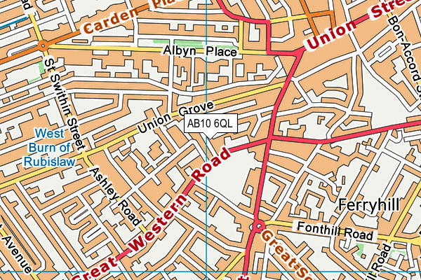 AB10 6QL map - OS VectorMap District (Ordnance Survey) AB10 6QL map - OS VectorMap District (Ordnance Survey)