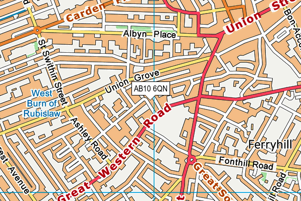 AB10 6QN map - OS VectorMap District (Ordnance Survey) AB10 6QN map - OS VectorMap District (Ordnance Survey)