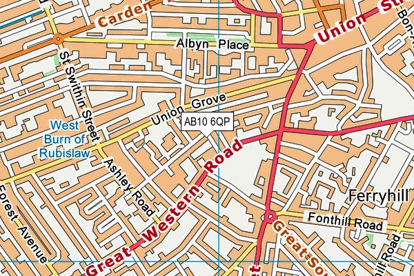 AB10 6QP map - OS VectorMap District (Ordnance Survey) AB10 6QP map - OS VectorMap District (Ordnance Survey)