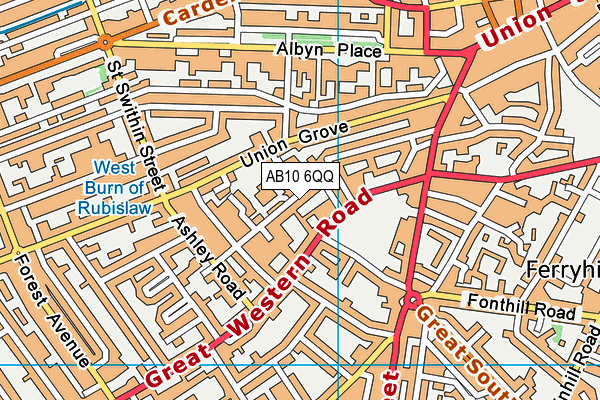 AB10 6QQ map - OS VectorMap District (Ordnance Survey) AB10 6QQ map - OS VectorMap District (Ordnance Survey)