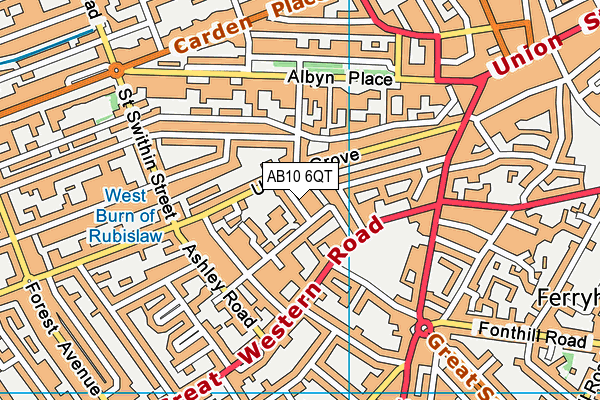 AB10 6QT map - OS VectorMap District (Ordnance Survey) AB10 6QT map - OS VectorMap District (Ordnance Survey)