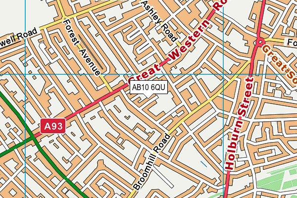 AB10 6QU map - OS VectorMap District (Ordnance Survey) AB10 6QU map - OS VectorMap District (Ordnance Survey)