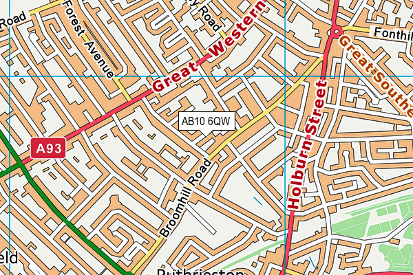 AB10 6QW map - OS VectorMap District (Ordnance Survey) AB10 6QW map - OS VectorMap District (Ordnance Survey)