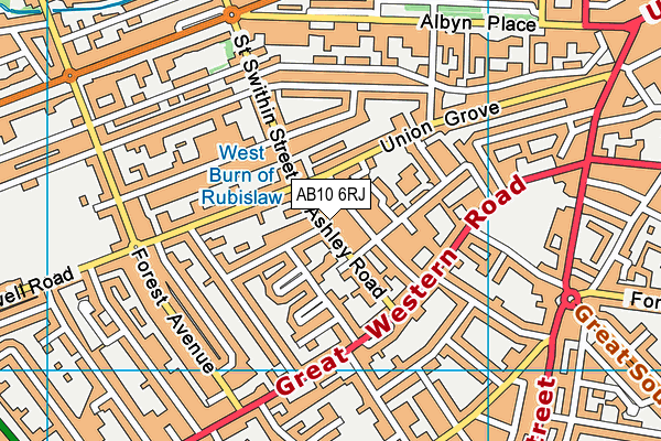 AB10 6RJ map - OS VectorMap District (Ordnance Survey) AB10 6RJ map - OS VectorMap District (Ordnance Survey)