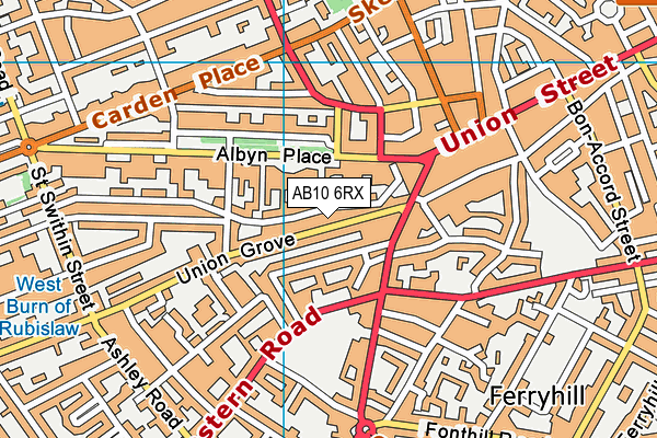 AB10 6RX map - OS VectorMap District (Ordnance Survey) AB10 6RX map - OS VectorMap District (Ordnance Survey)