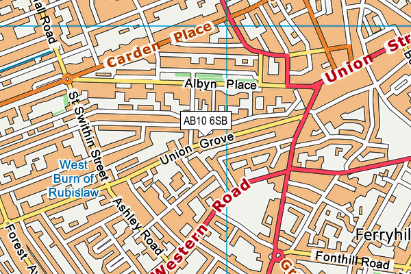 AB10 6SB map - OS VectorMap District (Ordnance Survey) AB10 6SB map - OS VectorMap District (Ordnance Survey)