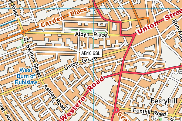 AB10 6SL map - OS VectorMap District (Ordnance Survey) AB10 6SL map - OS VectorMap District (Ordnance Survey)