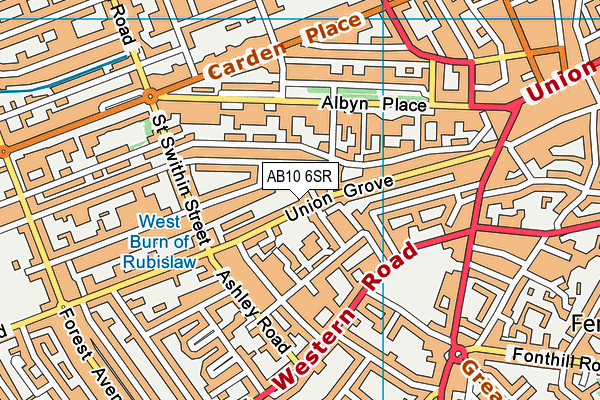 AB10 6SR map - OS VectorMap District (Ordnance Survey) AB10 6SR map - OS VectorMap District (Ordnance Survey)