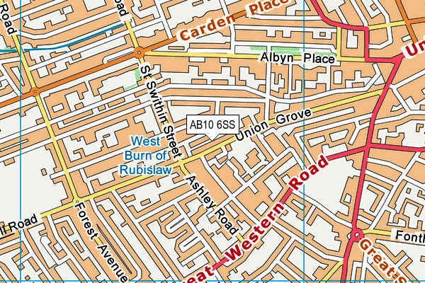 AB10 6SS map - OS VectorMap District (Ordnance Survey) AB10 6SS map - OS VectorMap District (Ordnance Survey)