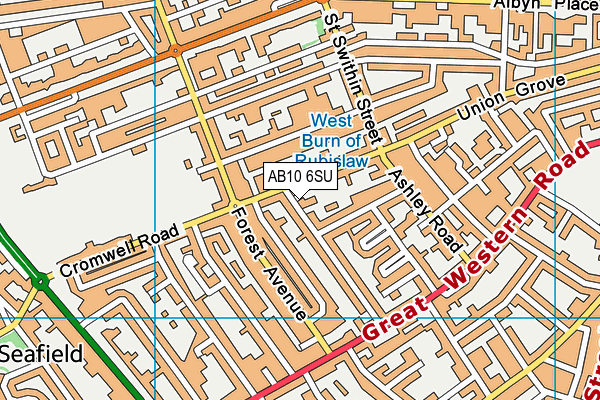 AB10 6SU map - OS VectorMap District (Ordnance Survey) AB10 6SU map - OS VectorMap District (Ordnance Survey)