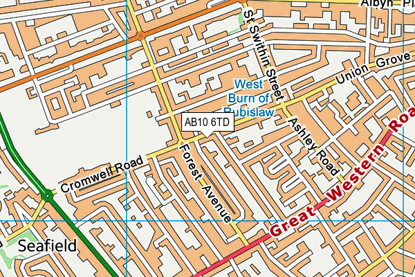 AB10 6TD map - OS VectorMap District (Ordnance Survey) AB10 6TD map - OS VectorMap District (Ordnance Survey)