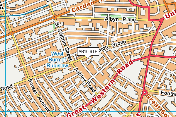AB10 6TE map - OS VectorMap District (Ordnance Survey) AB10 6TE map - OS VectorMap District (Ordnance Survey)