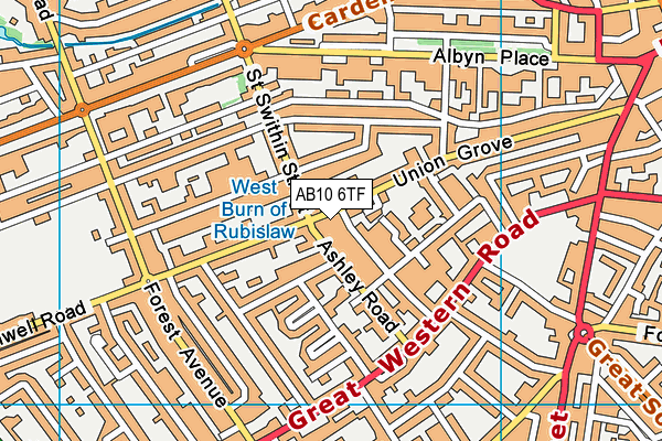 AB10 6TF map - OS VectorMap District (Ordnance Survey) AB10 6TF map - OS VectorMap District (Ordnance Survey)