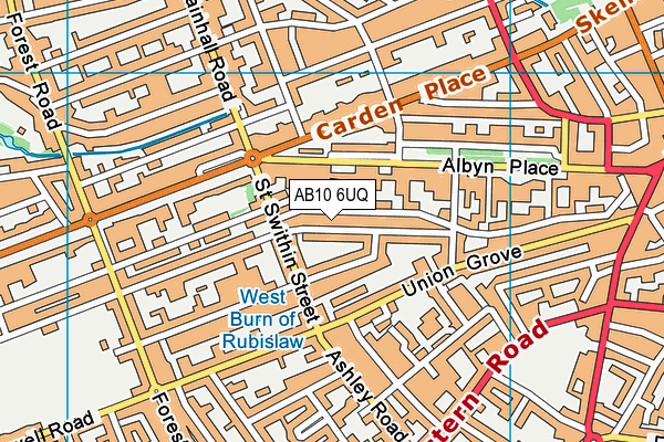 AB10 6UQ map - OS VectorMap District (Ordnance Survey) AB10 6UQ map - OS VectorMap District (Ordnance Survey)