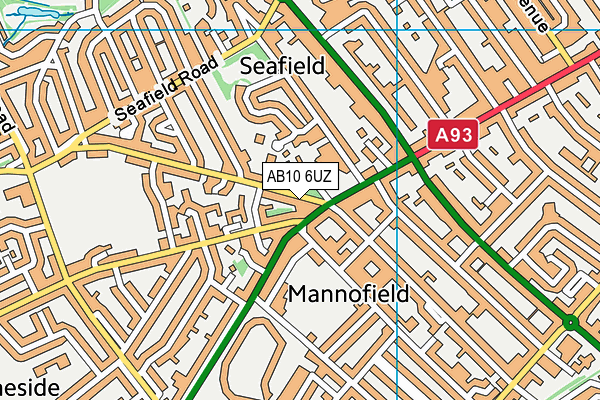 AB10 6UZ map - OS VectorMap District (Ordnance Survey) AB10 6UZ map - OS VectorMap District (Ordnance Survey)