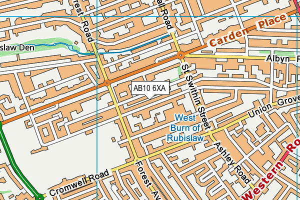 AB10 6XA map - OS VectorMap District (Ordnance Survey) AB10 6XA map - OS VectorMap District (Ordnance Survey)