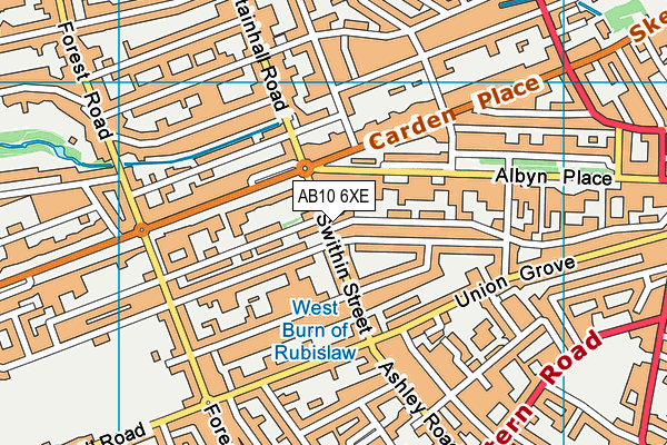 AB10 6XE map - OS VectorMap District (Ordnance Survey) AB10 6XE map - OS VectorMap District (Ordnance Survey)
