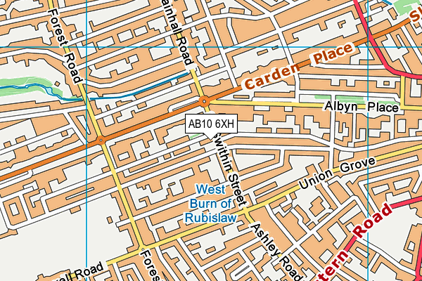 AB10 6XH map - OS VectorMap District (Ordnance Survey) AB10 6XH map - OS VectorMap District (Ordnance Survey)